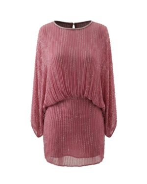 Vestido con aurora de lentejuelas