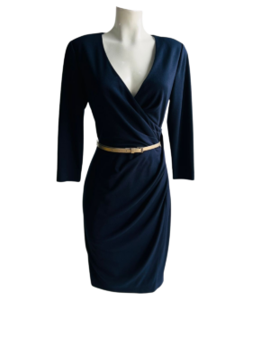 Vestido formal con cinturón