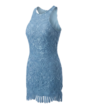 Vestido con encaje de ensueño