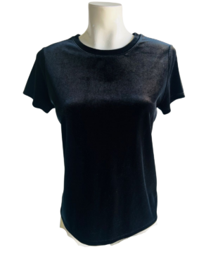 Blusa de terciopelo estilo envolvente