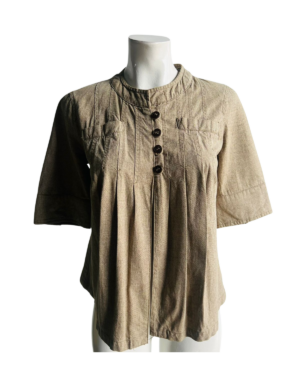 Blusa holgada con botones delanteros