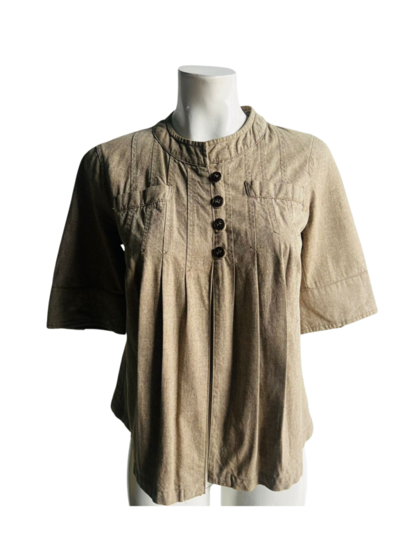 Blusa holgada con botones delanteros