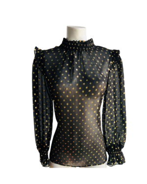 Blusa elegante con brillo sutil