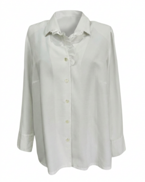 Blusa formal de aire romántico y femenino