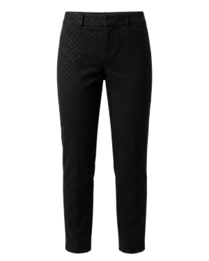 Pantalón con lunares de gamuza que cautivan