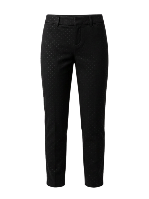 Pantalón con lunares de gamuza que cautivan