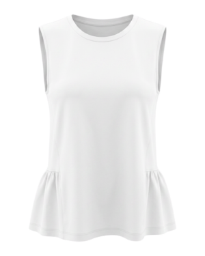 Blusa con detalle de vuelos en la cintura que estilizan con sutileza