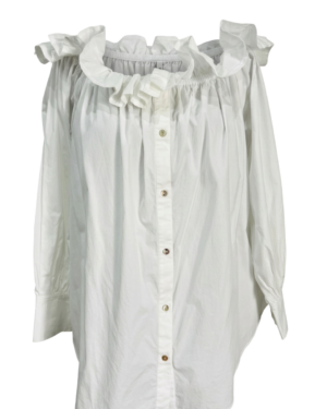 Blusa delicada y refinada con estilo camisero