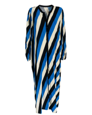 Vestido de estampado envolvente, con tonos que inspiran confianza
